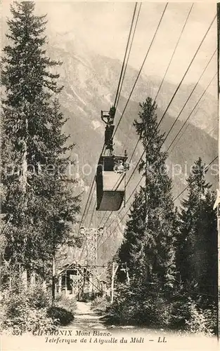 AK / Ansichtskarte Chamonix Teleferique de l Aiguille du Midi Chamonix