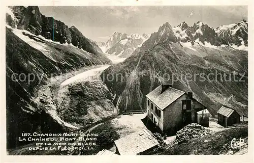 AK / Ansichtskarte La_Flegere Chaine du Mont Blanc Mer de Glace Alpes Francaises 