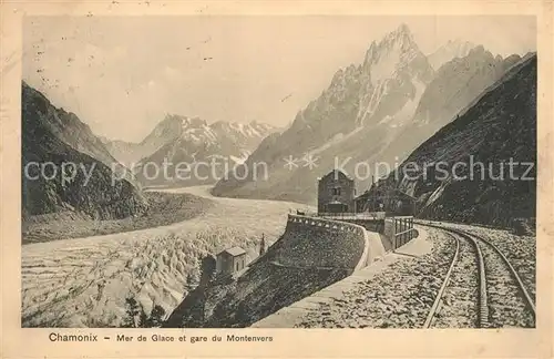 AK / Ansichtskarte Chamonix Mer de Glace et Gare du Montenvers Alpes Francaises Chamonix