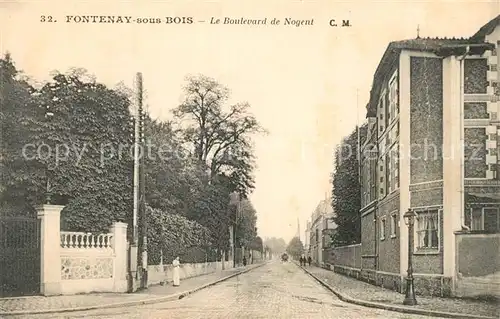 AK / Ansichtskarte Fontenay sous Bois Boulevard de Nogent Fontenay sous Bois
