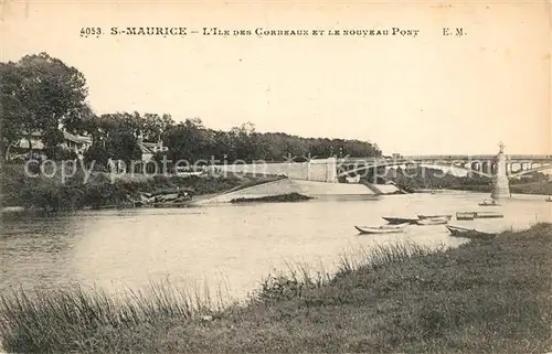 AK / Ansichtskarte Saint Maurice_Creteil Ile des Corbeaux nouveau pont Saint Maurice Creteil