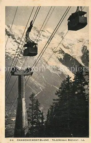 AK / Ansichtskarte Chamonix Teleferique Brevent Alpes Francaises Chamonix