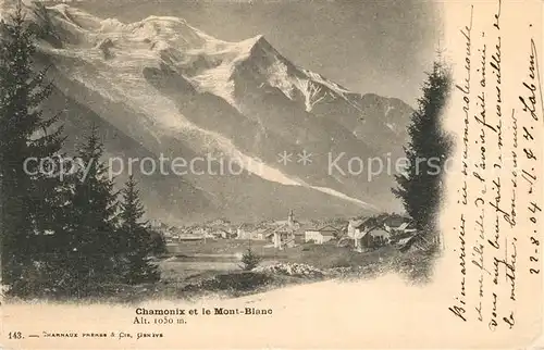 AK / Ansichtskarte Chamonix Panorama Mont Blanc Alpes Francaises Chamonix