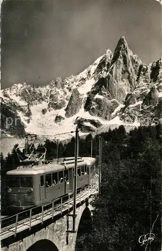 AK / Ansichtskarte Chamonix Chemin de Fer de Montenvers Aiguille du Dru Alpes Francaises Chamonix