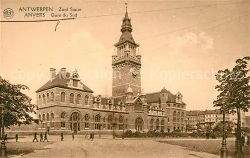 AK / Ansichtskarte Antwerpen_Anvers Gare du Sud Antwerpen Anvers