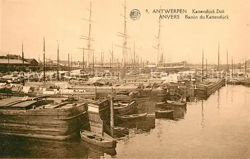 AK / Ansichtskarte Antwerpen_Anvers Bassin du Kattendijck Antwerpen Anvers