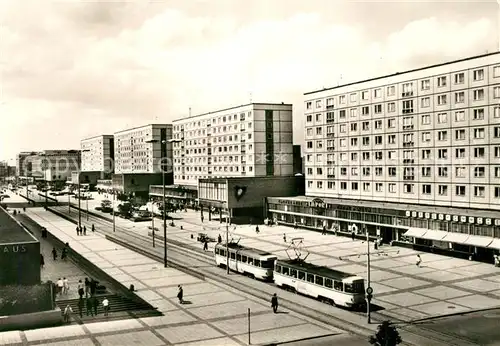 AK / Ansichtskarte Strassenbahn Magdeburg Karl Marx Strasse  