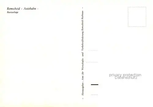 AK / Ansichtskarte Autobahn Remscheid Rastanlage  