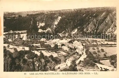 AK / Ansichtskarte Saint Leonard des Bois Fliegeraufnahme Les Alpes Mancelles Saint Leonard des Bois