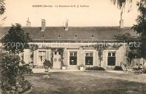 AK / Ansichtskarte Mamers_Sarthe Le Residence de M.J. Caillaux Mamers Sarthe