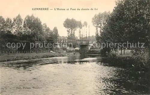 AK / Ansichtskarte Connerre L`Huisne et Pont du chemin de fer Connerre