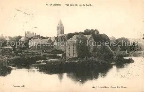 AK / Ansichtskarte Noyen sur Sarthe Vue partielle sur la Sarthe Noyen sur Sarthe