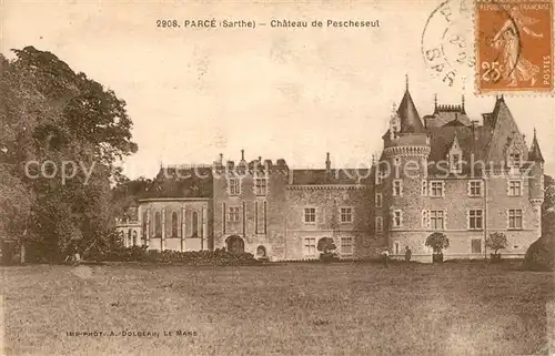 AK / Ansichtskarte Parce sur Sarthe Chateau de Pescheseul Parce sur Sarthe