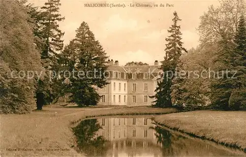 AK / Ansichtskarte Malicorne sur Sarthe Chateua vu du Parc Malicorne sur Sarthe