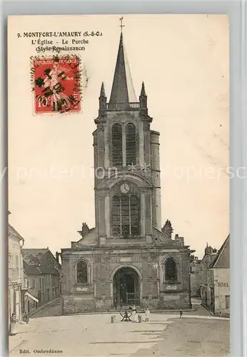 AK / Ansichtskarte Montfort l_Amaury Eglise Porche  Montfort l Amaury