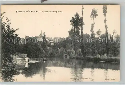 AK / Ansichtskarte Fresnay sur Sarthe Bassin du Bourg Neuf Fresnay sur Sarthe