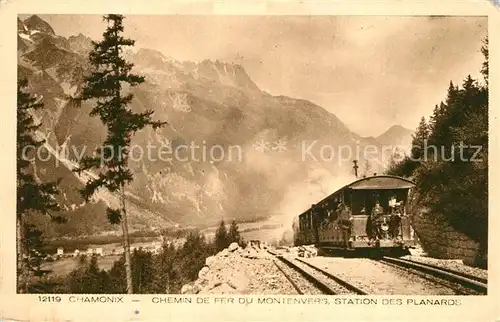 AK / Ansichtskarte Chamonix Chemin de Fer du Montenvers Station des Planards Alpes Francaises Chamonix