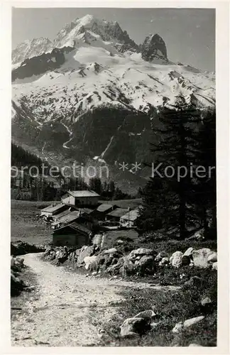 AK / Ansichtskarte Chamonix Panorama Aiguille Verte vue du Col des Montets Chamonix