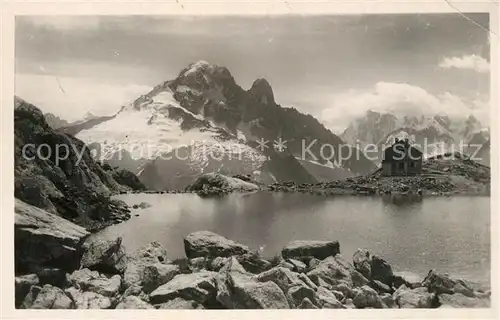 AK / Ansichtskarte Chamonix Lac Blanc Chalet Aiguille Verte Alpes Francaises Chamonix
