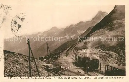 AK / Ansichtskarte Chamonix Chemin de fer du Mont Blanc Mont Lachat Alpes Francaises Chamonix