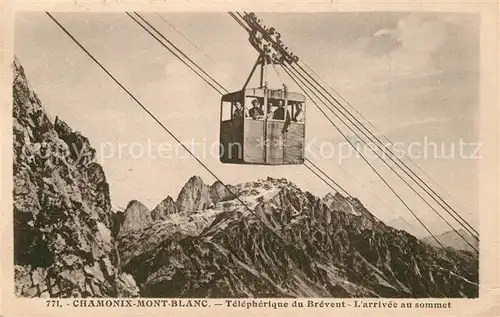 AK / Ansichtskarte Chamonix Teleferique du Brevent Arrivee au sommet Massif du Mont Blanc Alpes Francaises Chamonix