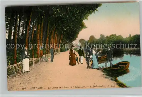 AK / Ansichtskarte Auxerre Bords de l Yonne a l Arbre Sec Embarcadere Auxerre