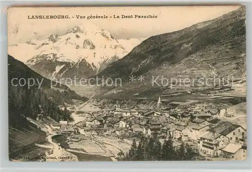 AK / Ansichtskarte Lanslebourg Mont Cenis Vue panoramique La Dent Parachee Alpes Francaises Lanslebourg Mont Cenis