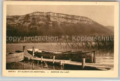 AK / Ansichtskarte Saint Alban de Montbel Bords du Lac Saint Alban de Montbel