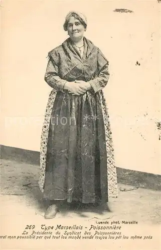 AK / Ansichtskarte Marseille_Bouches du Rhone Marseille Tracht Poissonniere Marseille