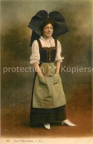 AK / Ansichtskarte Elsass_Alsace Elsaesserin Tracht Elsass Alsace
