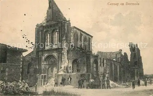 AK / Ansichtskarte Cernay en Dormois Kriegszerstoerung Cernay en Dormois