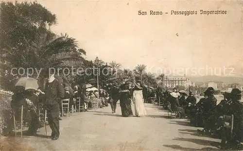 AK / Ansichtskarte San Remo Passeggiata Imperiatrice San Remo