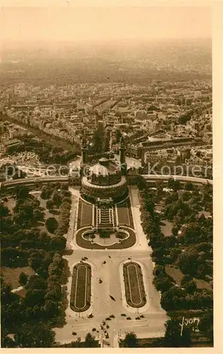 AK / Ansichtskarte Paris Blick vom Eiffelturm Bois le Boulogne Paris