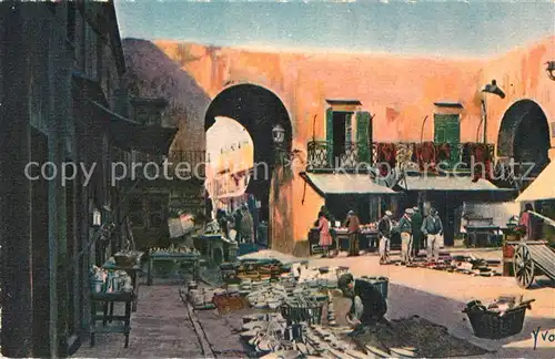 AK / Ansichtskarte Nice_Alpes_Maritimes Un coin du Vieux Marche Kuenstler Yvon Nice_Alpes_Maritimes