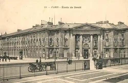 AK / Ansichtskarte Paris Ecole de Droit Paris