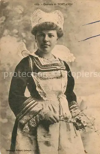 AK / Ansichtskarte Pont Aven Tracht Maedchen Pont Aven