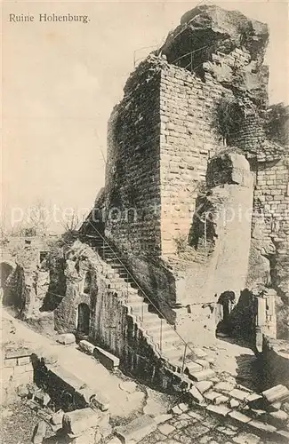 AK / Ansichtskarte Wegelnburg Ruine Hohenburg Wegelnburg