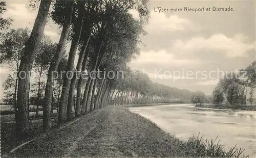 AK / Ansichtskarte Yser entre Nieuport et Dixmude Yser