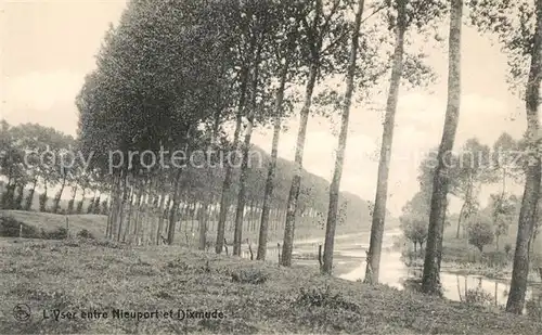 AK / Ansichtskarte Yser entre Nieuport et Dixmude Yser