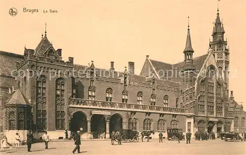 AK / Ansichtskarte Bruges_Flandre La Gare Bruges_Flandre