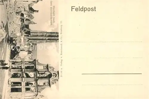 AK / Ansichtskarte Mecheln nach dem Bombardement Mecheln