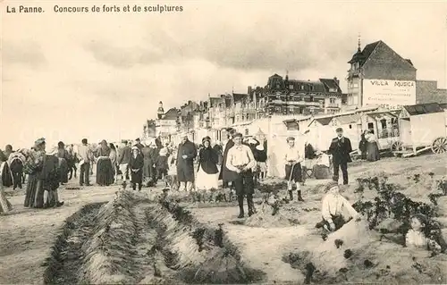AK / Ansichtskarte La_Panne_Veurne Concours de forts et de sculptures 