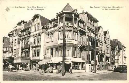 AK / Ansichtskarte La_Panne_Veurne Coin Rue Bonzel et Bd Dunkerque 
