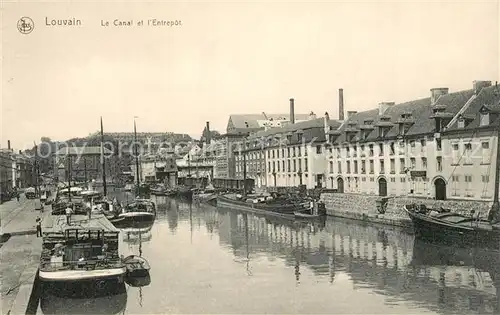 AK / Ansichtskarte Louvain_Flandre Le Canal et l Entrepot Louvain_Flandre
