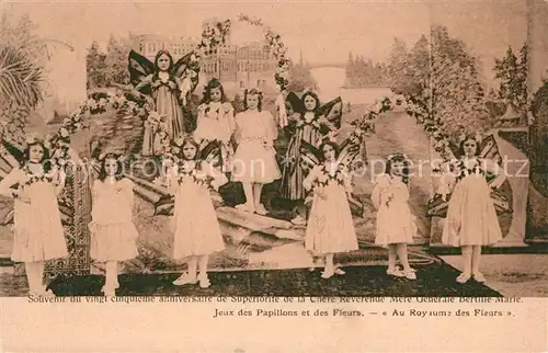 AK / Ansichtskarte Royaume Jeux des Papillons et Fleurs Au Royaume des Fleurs Royaume