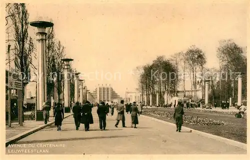 AK / Ansichtskarte Bruxelles_Bruessel Avenue du Centenaire Bruxelles_Bruessel
