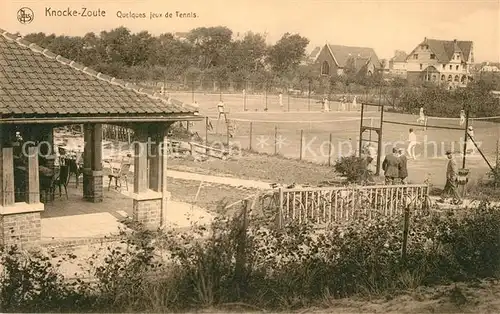 AK / Ansichtskarte Knocke_Zoute Quelques jeux de Tennis Knocke Zoute