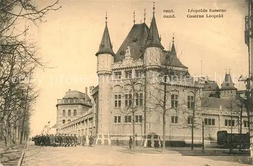 AK / Ansichtskarte Gent_Gand_Flandre Leopolds Kaserne Gent_Gand_Flandre