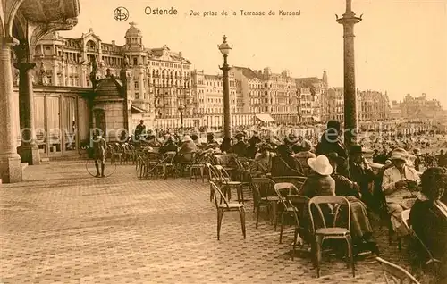 AK / Ansichtskarte Ostende_Oostende Vue prise de la Terrasse du Kursaal 