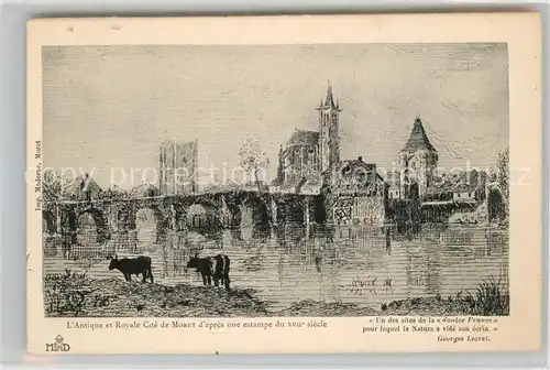 AK / Ansichtskarte Moret sur Loing Antique Royale Cit Moret sur Loing